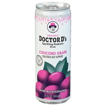 Doctor D's Concord Grape Organic Sparkling Probiotic Drink