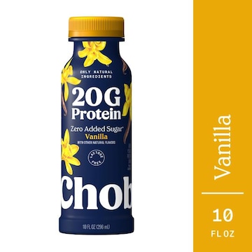 Chobani Protein Drink, Zero Added Sugar, Greek Yogurt, Vanilla