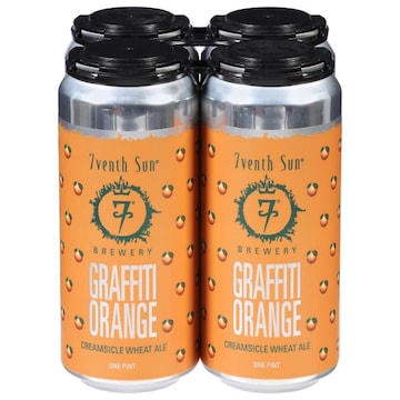 7venth Sun Creamsicle Wheat Ale Graffiti Orange Beer