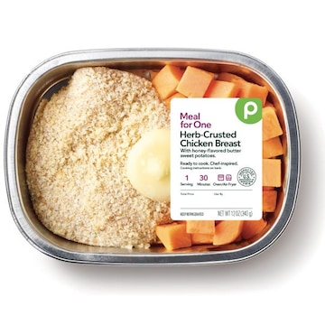 Publix Herb-Crusted Chicken Breast with Honey-, Flavored Butter Sweet Potatoes