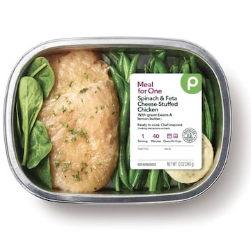 Publix Spinach & Feta Cheese-Stuffed Chicken, with Green Beans & Lemon Butter