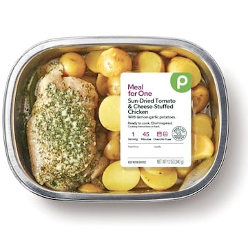Publix Sun-Dried Tomato & Cheese-Stuffed Chicken, with Lemon-Garlic Potatoes