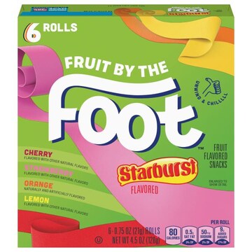 Fruit By The Foot Fruit Flavored Snacks, Starburst Flavored