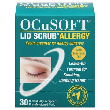 OCuSOFT Lid Scrub Eyelid Cleanser, Allergy, Pads