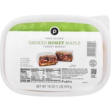 Publix Sliced Honey Maple Turkey, 16 Oz