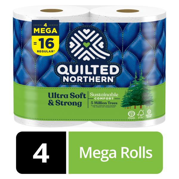 Quilted Northern Toilet Paper, 4 Mega Rolls | Publix Super Markets