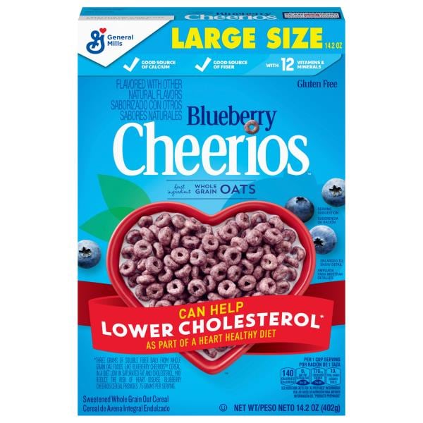 Cheerios Cereal, Blueberry, Large Size Publix Super Markets