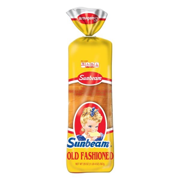 Sunbeam Sunbeam Old Fashioned White Bread, Sandwich Bread, 20 oz Loaf