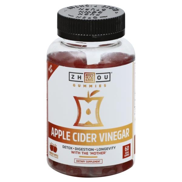 Zhou Apple Cider Vinegar, Harvest Apple, Vegan Gummies Publix Super