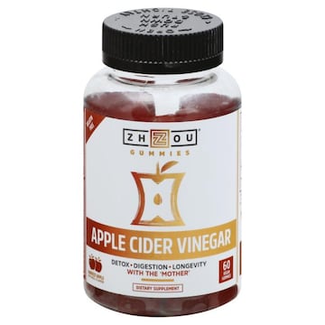 Zhou Apple Cider Vinegar, Harvest Apple, Vegan Gummies