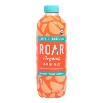 Roar COMPLETE HYDRATION VITAMIN ENHANCED BEVERAGE, ORGANIC, GEORGIA PEACH