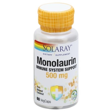 Solaray Monolaurin, 500 mg, Vegcaps