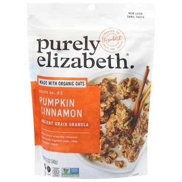 Purely Elizabeth Ancient Grain Granola, Pumpkin Cinnamon, Recipe No. 03