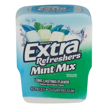 Extra Refreshers Gum, Sugar Free, Mint Mix