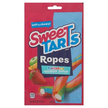 Sweetarts Candy, Twisted Rainbow Punch, Soft & Chewy, Ropes