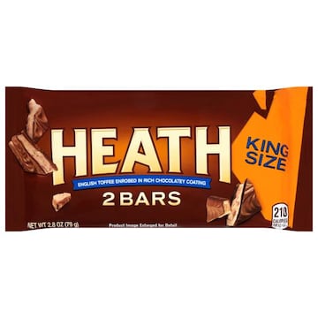 Heath King Size English Toffee Enrobed In Rich Chocolate Coating