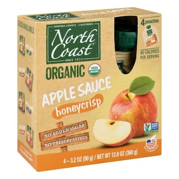 North Coast Organic Apple Sauce, Organic, Honeycrisp