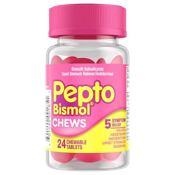 Pepto Bismol Upset Stomach Reliever/Antidiarrheal, Chews, Chewable Tablets