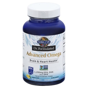 Garden of Life Advanced Omega, Softgels, Lemon Flavor