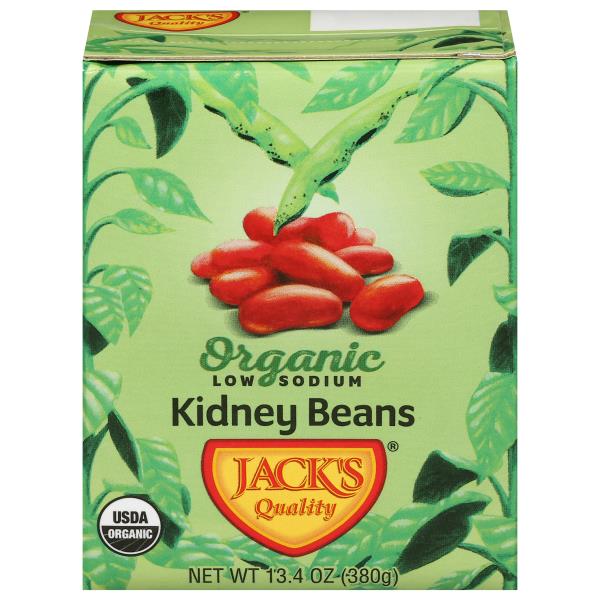 Jacks Quality Kidney Beans, Organic, Low Sodium Publix Super Markets