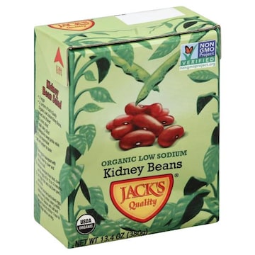 Jacks Quality Kidney Beans, Organic, Low Sodium