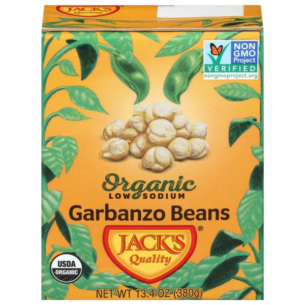 Jacks Quality Garbanzo Beans, Organic, Low Sodium Publix Super Markets