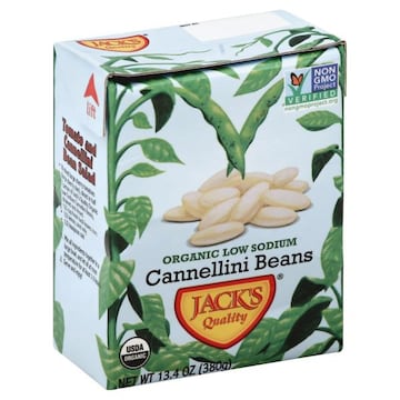 Jacks Quality Cannellini Beans, Organic, Low Sodium