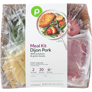 Publix Crispy Honey-Dijon Pork with Potatoes And, Green Beans Meal Kit, Serves 2