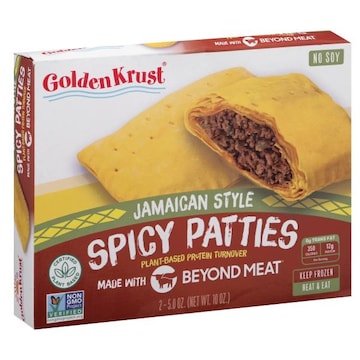 Golden Krust Turnover, Plant-Based, Spicy Patties, Jamaican Style