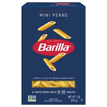 Barilla Mini Penne - Non-GMO Pasta Made with Durum Wheat Semolina & Kosher