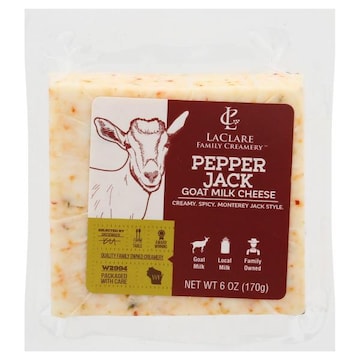 Laclare Family Creamery Goat Milk Cheese, Pepper Jack