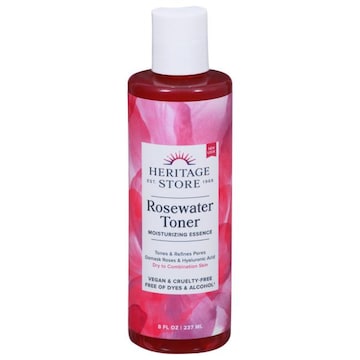 Heritage Store Rosewater Toner, Moisturizing Essence