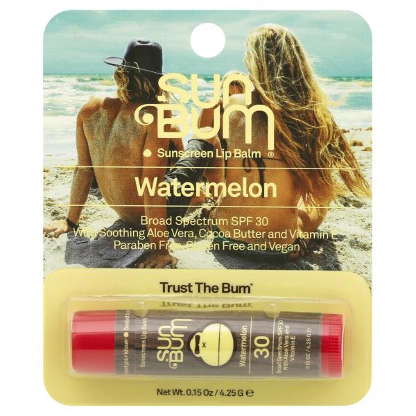 Sun Bum Sunscreen Lip Balm, Watermelon, Broad Spectrum SPF 30 | Publix Super Markets