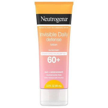 Neutrogena Sunscreen, Invisible Daily Defense, Lotion, Broad Spectrum, SPF 60+