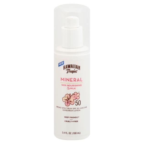 Hawaiian Tropic Sunscreen Lotion, Mineral, SPF 50 Publix Super Markets