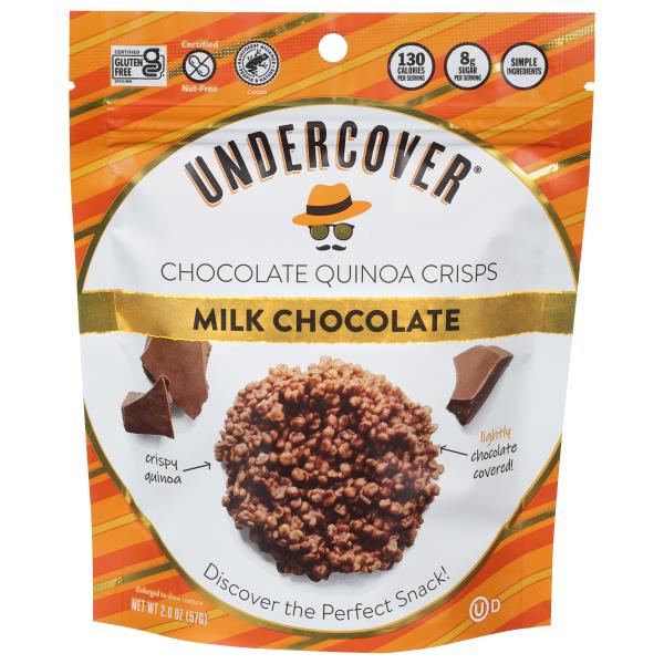 Undercover Chocolate Quinoa Crisps, Milk Chocolate Publix Super Markets