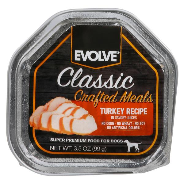 Evolve Classic Dog Food, Turkey Recipe in Savory Juices, Crafted