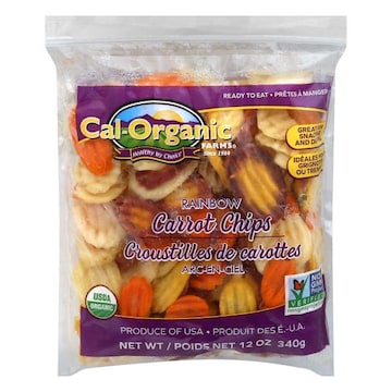 Cal-Organic Farms Carrot Chips, Rainbow