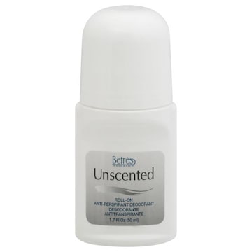 Betres Cosmetico Anti-Perspirant Deodorant, Roll-On, Unscented