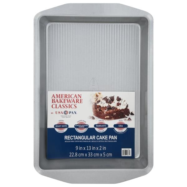 USA Pan American Bakeware Classic Rectangular Cake Pan, 9 x 13 x