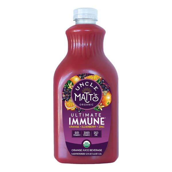 Uncle Matt's Organic UMO Ultimate Immune Orange Juice with Elderberry