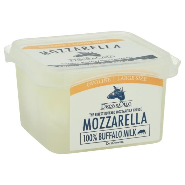 Deca & Otto Cheese, Mozzarella, 100% Buffalo Milk, Large Size