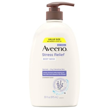 Aveeno Stress Relief Lavender Scent Body Wash