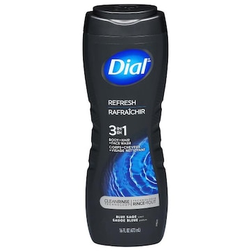 Dial Refresh 3 in 1 Blue Sage Scent Body + Hair + Face Wash