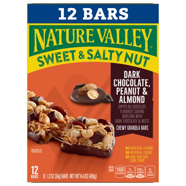 Nature Valley Granola Bars, Chewy , Dark Chocolate, Peanut