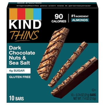 Kind Bars, Gluten Free, Dark Chocolate Nuts & Sea Salt, Thins