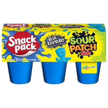 Snack Pack Sour Patch Kids Juicy Gels, Blue Raspberry