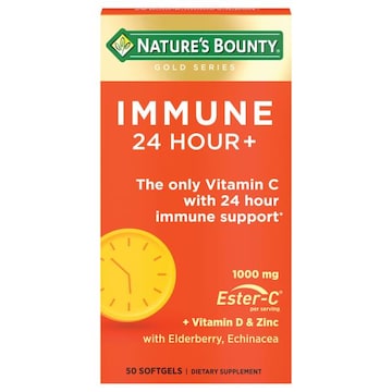 Nature's Bounty Immune, 24 Hour+, 1000 mg, Softgels