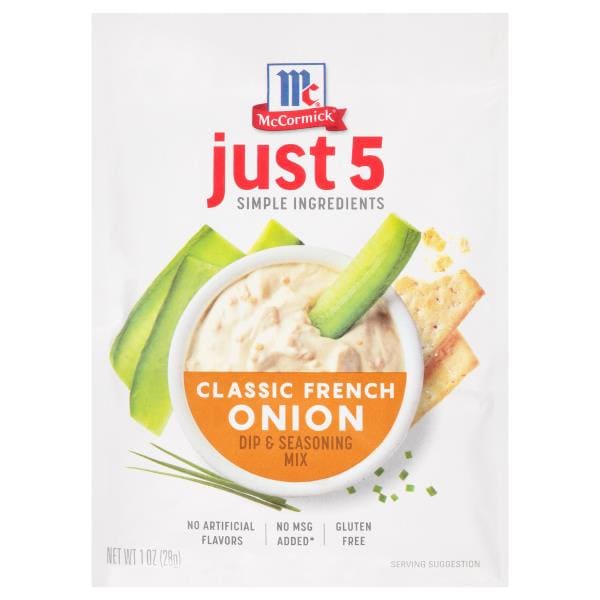 McCormick Just 5 Classic French Onion Dip & Seasoning Mix Publix