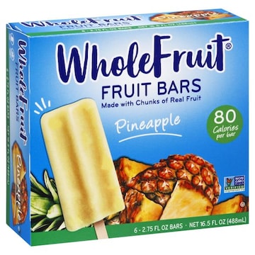 Whole Fruit Fruit Bars, Pineapple